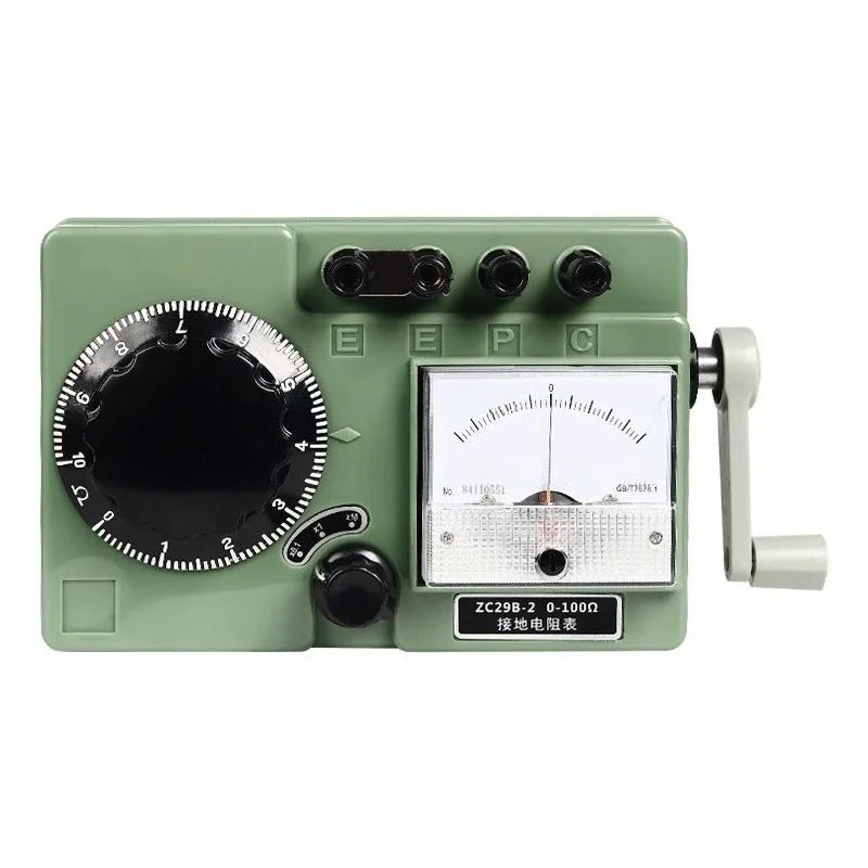 Resistance Tester Photovoltaic, Lightning Protection Hand-cranked Ground Resistance Tester Pointer Type, High Precision