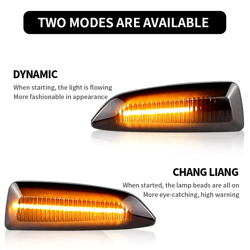 2 قطعة LED لا الديناميكية بدوره مصباح إشارة الجانب ماركر مصباح لأوبل جراندلاند X 2017-2019 أسترا J 2009-2015 أسترا K 2015-2019