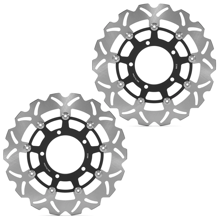 Front Brake Discs Rotors Disks For Suzuki GSX1300R GSXR1300 Hayabusa 99-17 2000 01 02 03 04 05 06 07 08 09 10 11 21 22 23 24 25