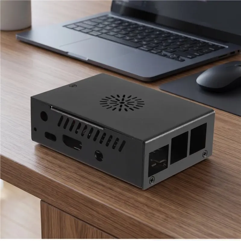 11.11For Orangepi 4 PRO Metal Case Enclosure Expansion Board Fan Active Cooling EU Plug For Orangepi 4 PRO