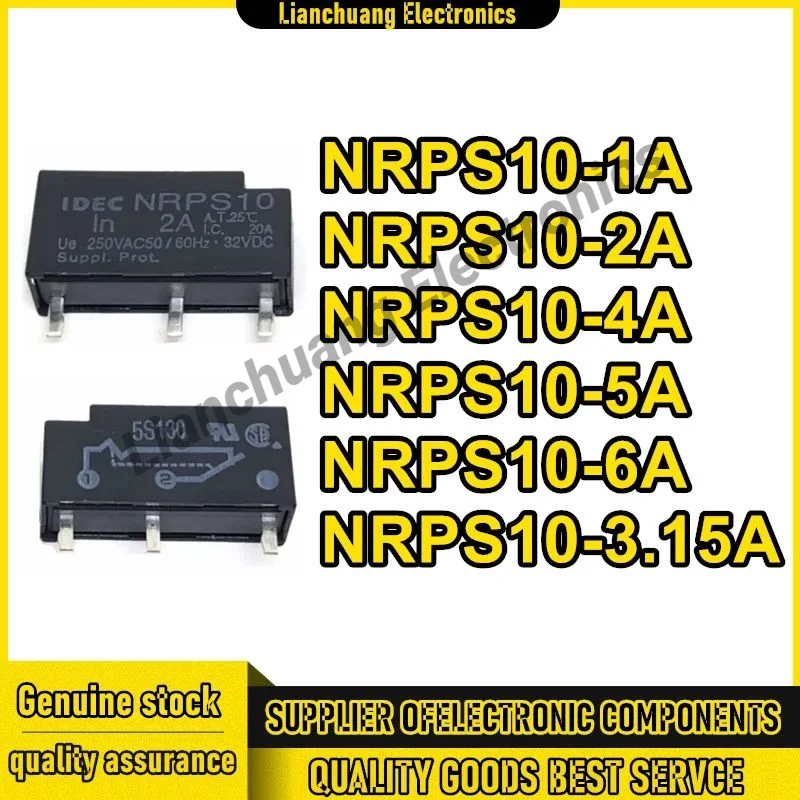 

NRPS10-1A NRPS10-2A NRPS10-4A NRPS10-5A NRPS10-6A NRPS10-3.15A IDEC New Original in stock