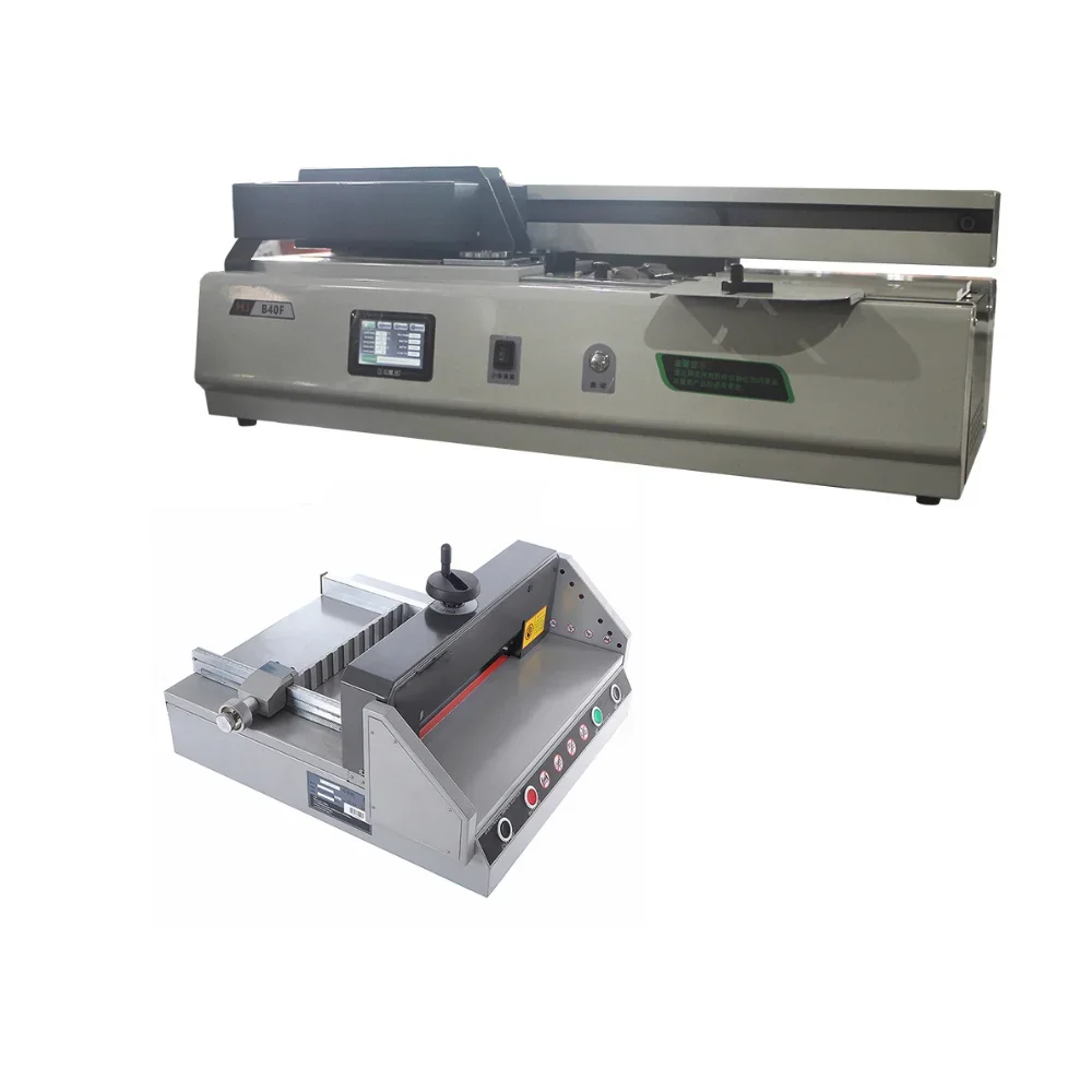 

E330D&B40F A4 330mm Desktop Electric Paper Cutting Machine And Desktop Glue Binder With Low Price