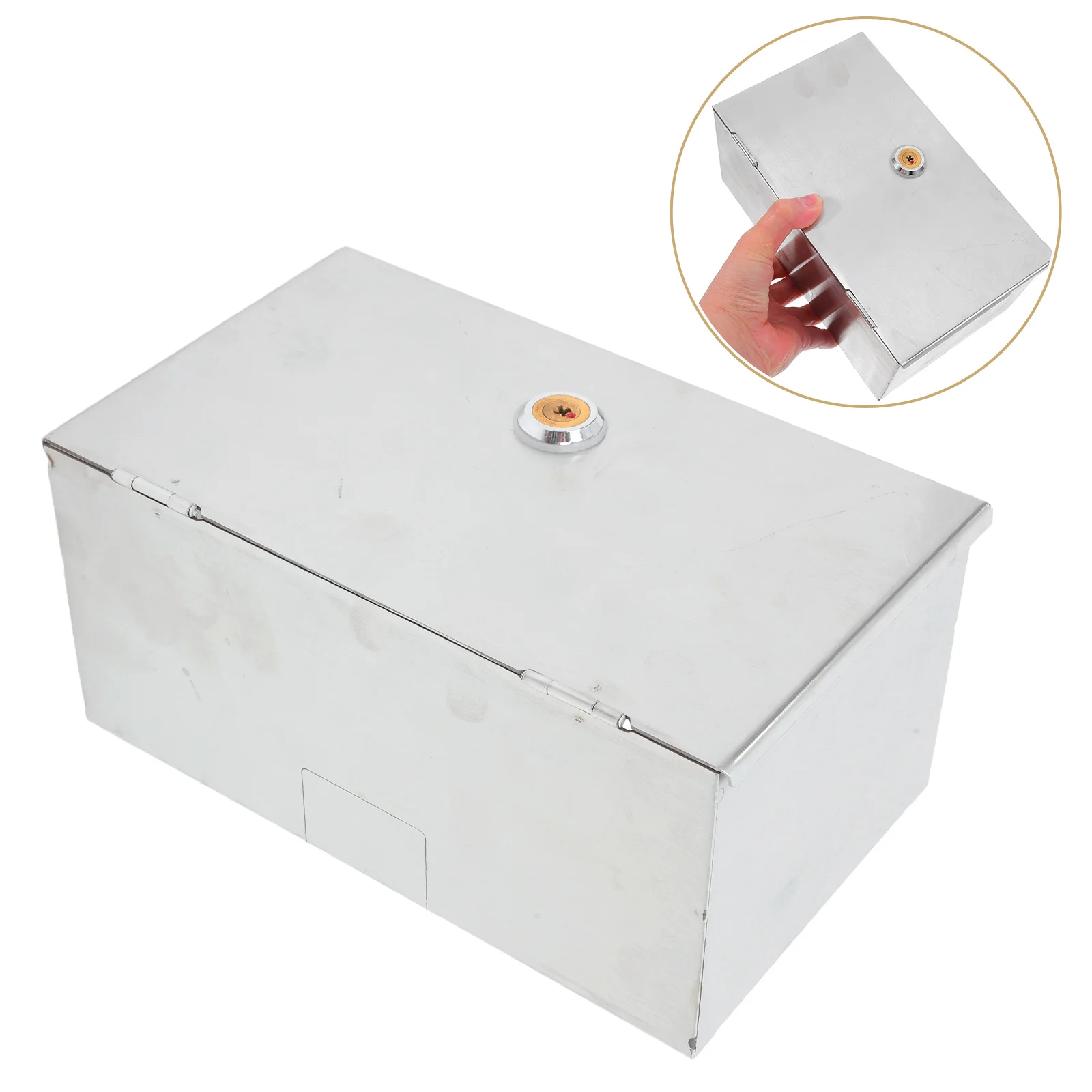 

Stainless Steel Socket Protection Box Heavy Duty Anti Theft Outlet Cover Waterproof Switch Guard Electrical Plug Box