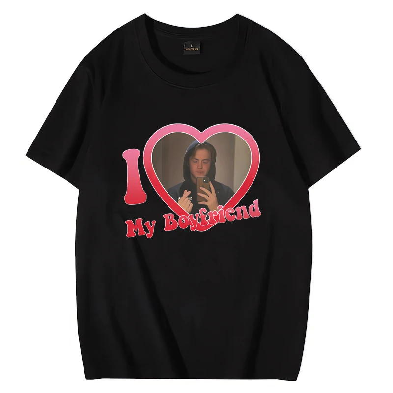 I Love My Boyfriend Kit Connor Tee shirt  2024 Hot sale Casual Graphics T shirt Men Women Cotton short sleeve Unisex t-shirts