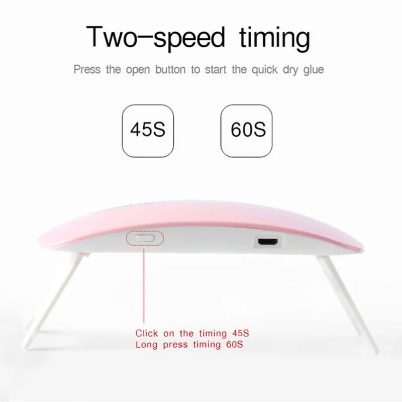 Portable Nail Tools UV LED Nail Drying Lamp for Curing All Gel Polishes Rechargeable Quick Dry Nail Art Machine With USB Cable