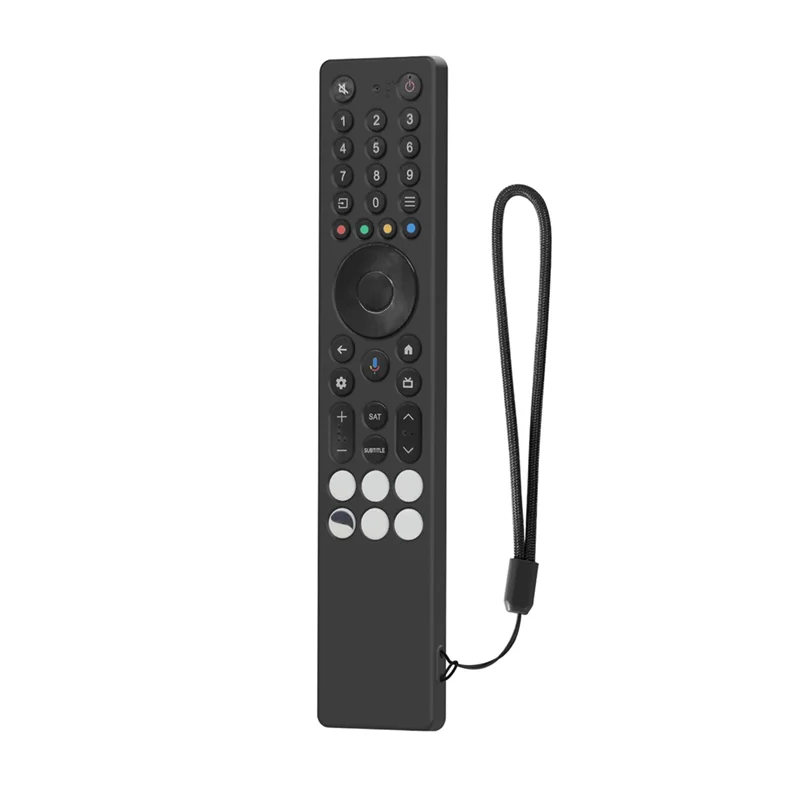 

HJ-For TCL RC833A Silicone Remote Control Case Anti-Slip Drop-Proof Cover With Lanyard Smart TV Accessories