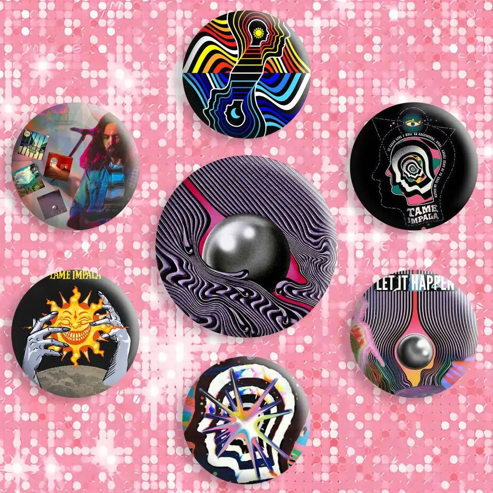 

Currents T-Tame I-Impala Button Pins Backpack Clothing Decor Brooch Badge Jewelry Gifts for Kids
