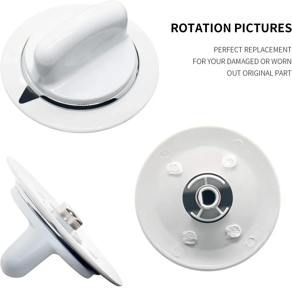 2-PACK WE1M654 Droger Timerknop Compatibel met GE & Hotpoint Drogers AP 3995098   WE01M0443 WE1M443 1264290