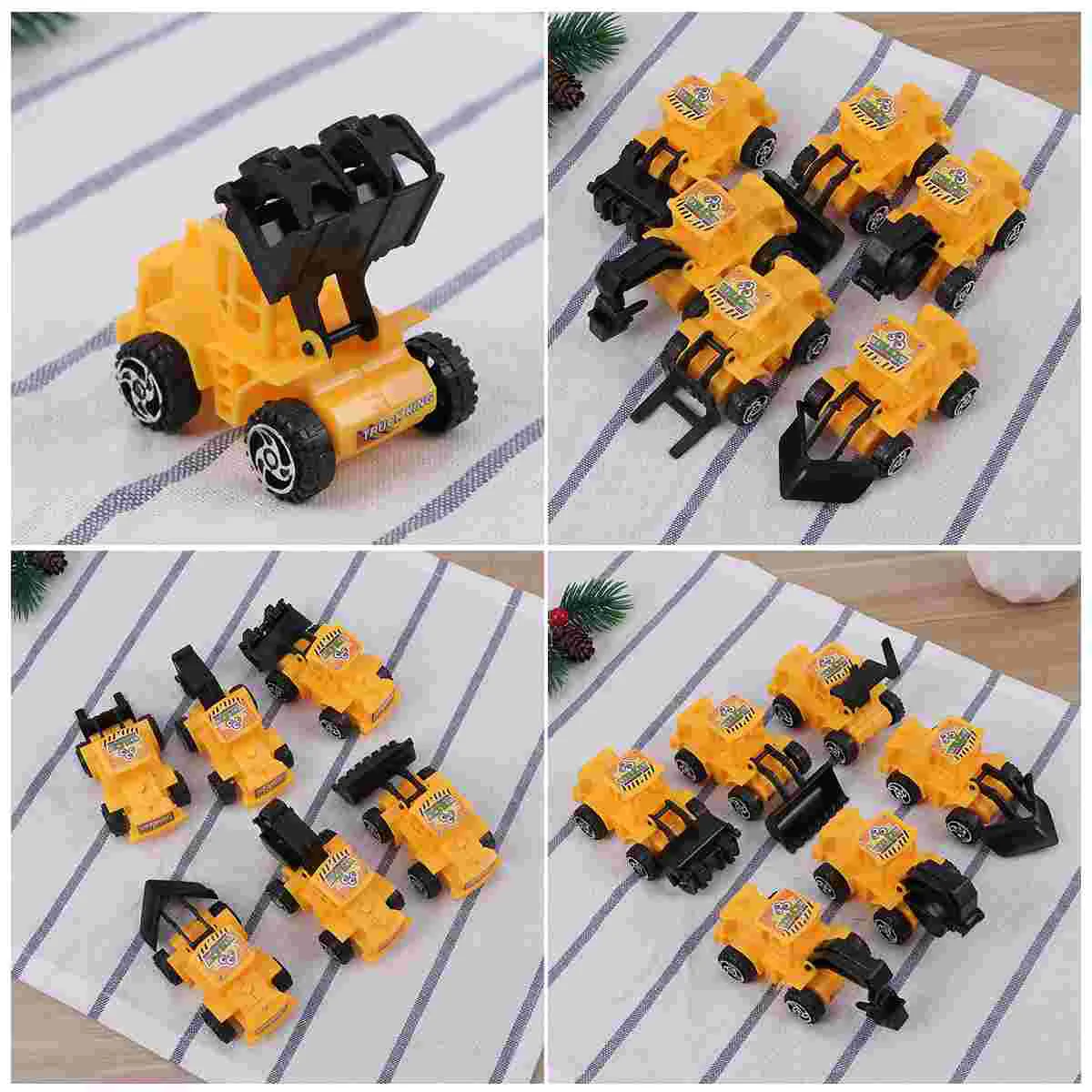 

6 Pcs Mini Construction Vehicles Cars Toys Engineering Trucks for Kids Miniature