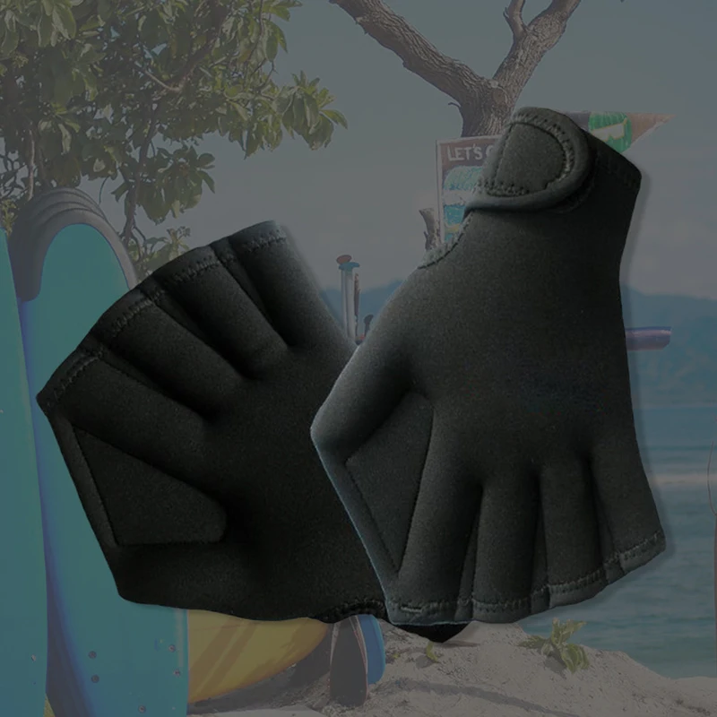 NEUE Frosch Schwimmen Handschuhe Schwimmen Fitness Training Webbed Flippers Paddle mit Verstellbaren Riemen für Männer Frauen Erwachsene – Detail 8