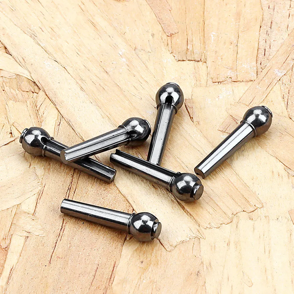 

6 Pcs Guitar String Nails Parts Replacement Bridge Pin Pegs Accessories For Metal