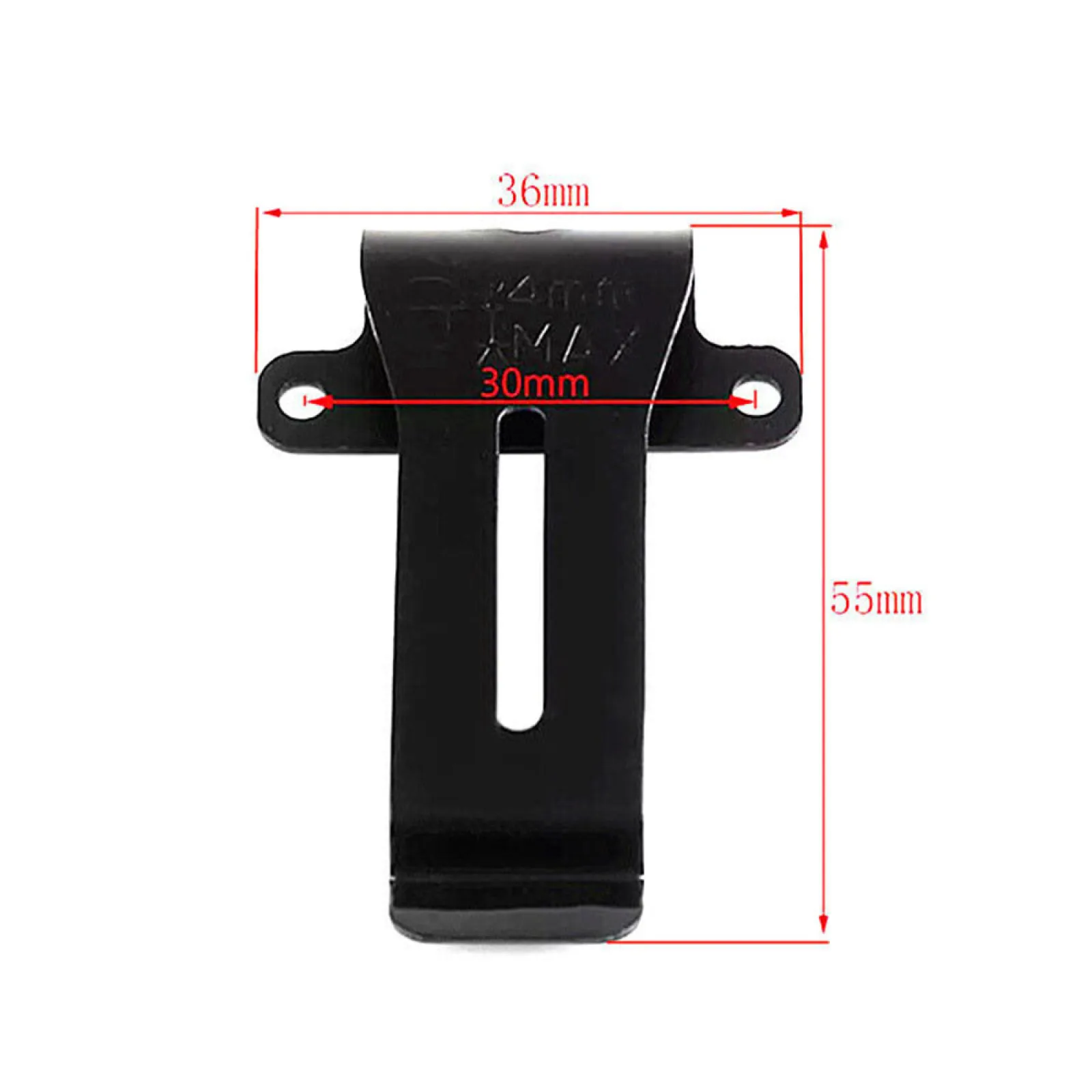 1Pc Metal Belt Clip For Kenwood TK-208 TK-308 TH-22AT TH-42AT Two Way Radio Back Clip For BF5118 Walkie Talkie Accessories Black