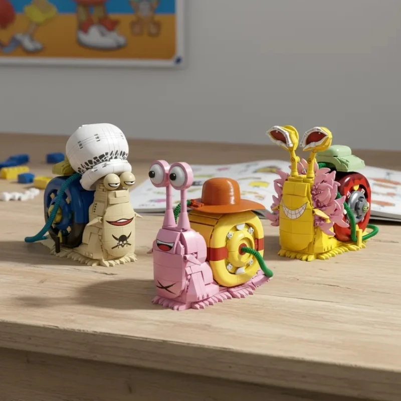 

2025 креативная модель животного, улитки, насекомых, строительные блоки, кирпичи, игрушки MOC в сборе для детей и взрослых, подарки на день рождения, Хэллоуин, Рождество