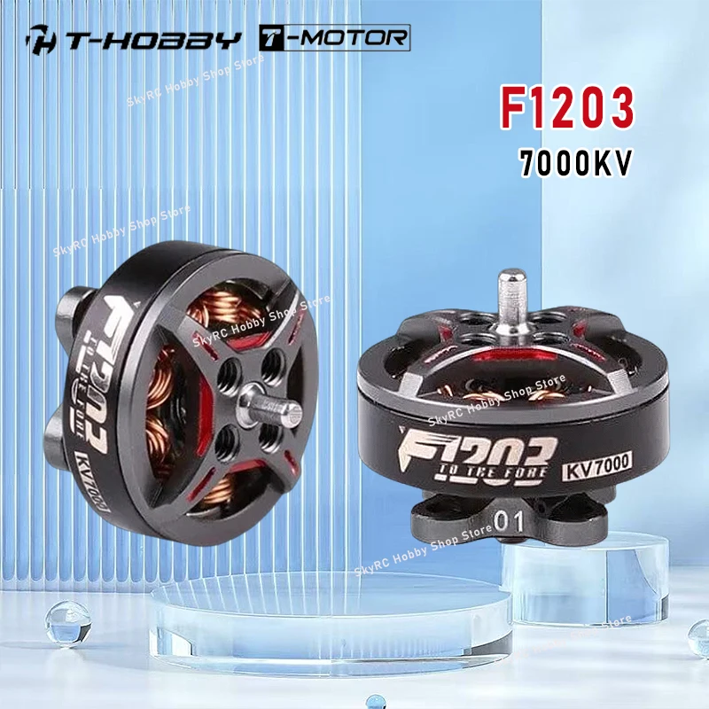 

T-MOTOR T-HOBBY F1203 7000KV 2-3S Lipo Ultralight Brushless Motor, 1.5mm Shaft, Perfect for 2/2.5/3 Inch High Speed RC Model