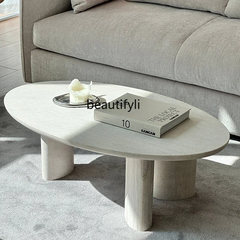 

Travertine living room household coffee table, marbleA4567