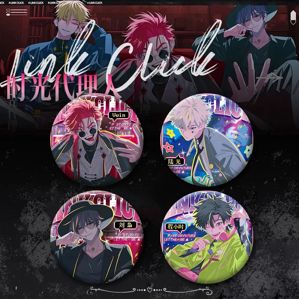[In Stock] Link Click Anime Cute Backpack Decoration Badge Vei/Charles/Lucas/Felix Model Collection Tinplate Gift Collection