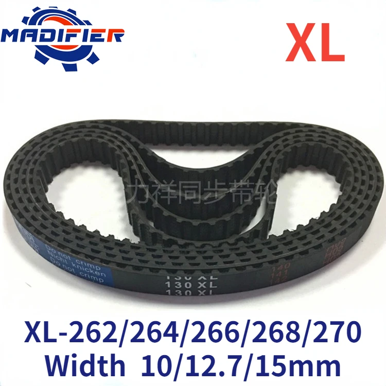 GKTOOLS 262/264/266/270 XL Timing Belt Width 10/12.7/15mm Perimeter 665.48/670.56/675.64/685.8mm Rubber Belt Inch trapezoid