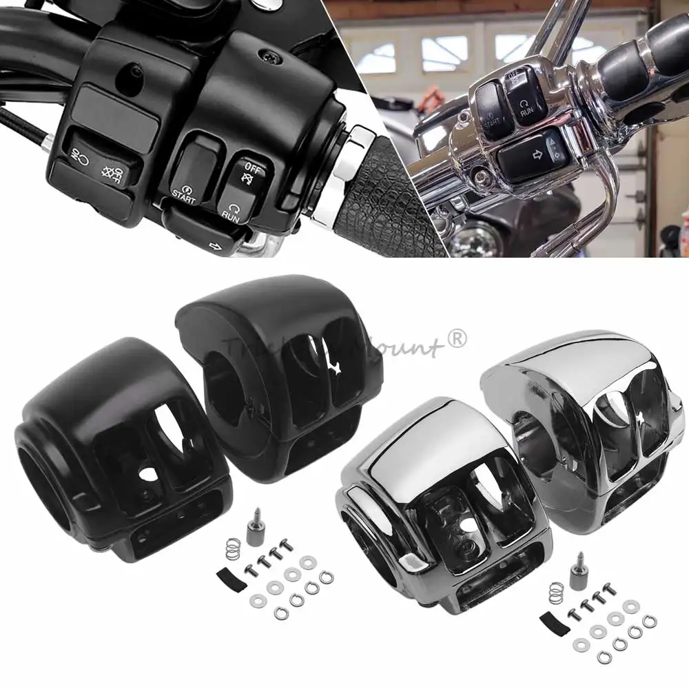 

1 пара чехлов для переключателя ручного управления для Harley Sportster XL883 Dyna Softail Fat Bob Road King 96-2017, аксессуар для мотоцикла