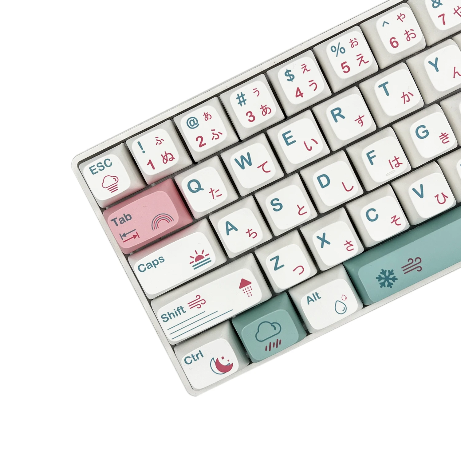 Weather theme 132 keys XDA Profile PBT The material Suitable for MX Switches Mechanical Gaming Keyboard (ONLY KEYCAP)