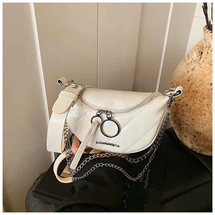 Lente - Trendy 2025! Luxe - Kwaliteit Dames Koreaans - Stijl Single - Schoudertas met ketting - Riem - Veelzijdig, Onder - Arm