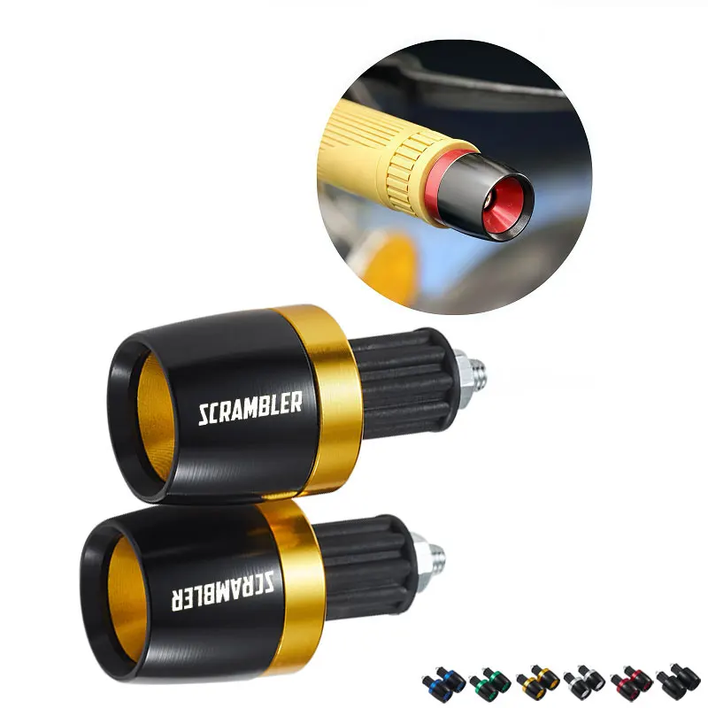 

2PCS 2026 New For Ducati Scrambler 400 800 1100 797 Motorcycle Handle Bar End Weight Handlebar Grips Cap Plug