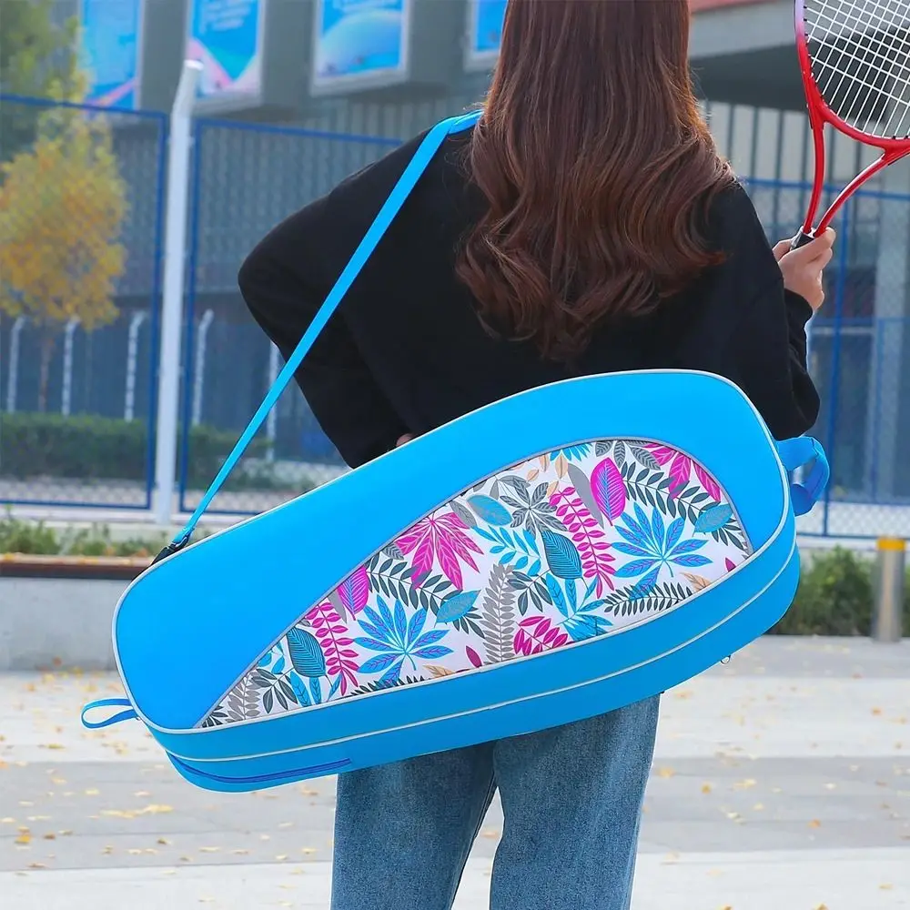 Large Capacity Badminton Racket Handbag Shoes Compartment Waterproof Carrying Handbag Multifunctional Tennis Shoulder Bag