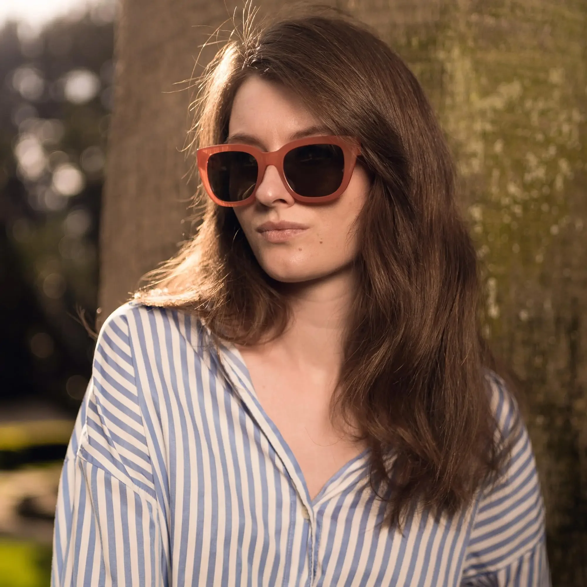 BLUEMOKY Plus-Size-Sonnenbrille für Damen, quadratisch, polarisierter Acetat-Rahmen, UV400, Vintage-Klassiker für rundes Gesicht, großer Rahmen, Komfort