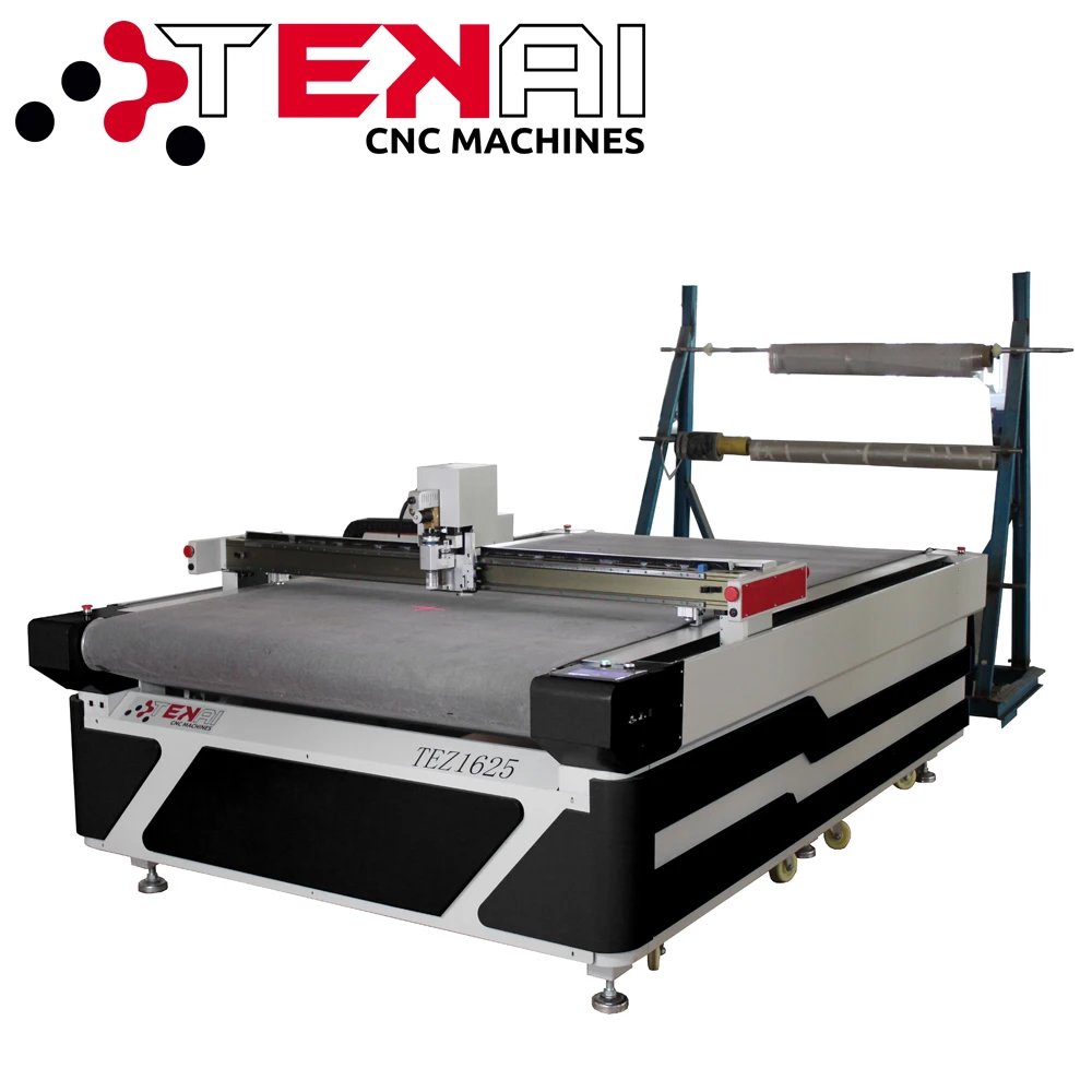 High Quality TEZ1625 CNC Oscillating Knife Cutting Machine For Cardboard Foam Cutting