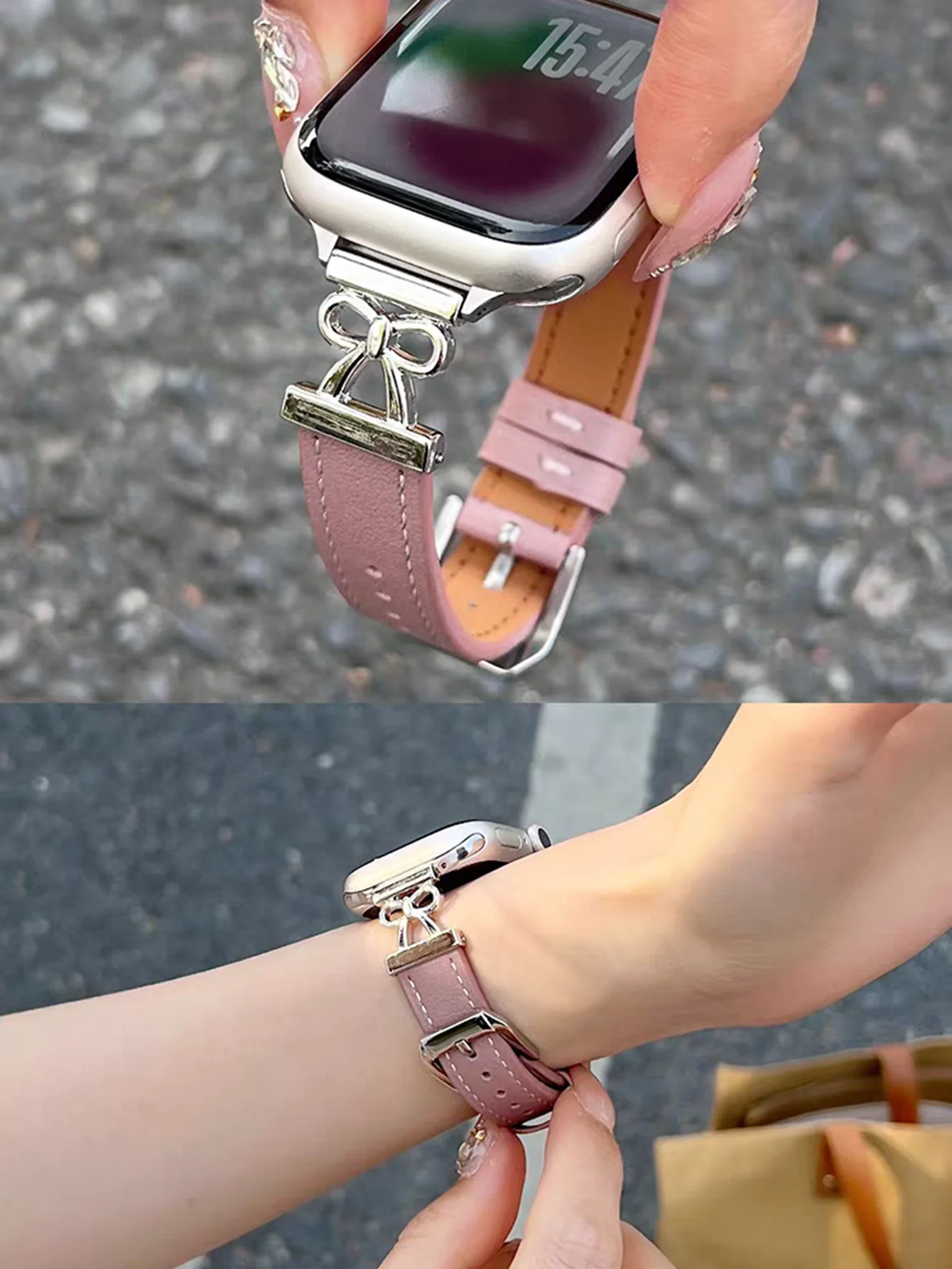 حلقة جلدية حصرية لسوار ساعة أبل للنساء 11/10/9/8/7/6/5/4/3 SE 38 مللي متر 40 مللي متر 41 مللي متر 42 مللي متر 44 مللي متر 45 مللي متر 46 مللي متر 49 مللي متر حزام #3