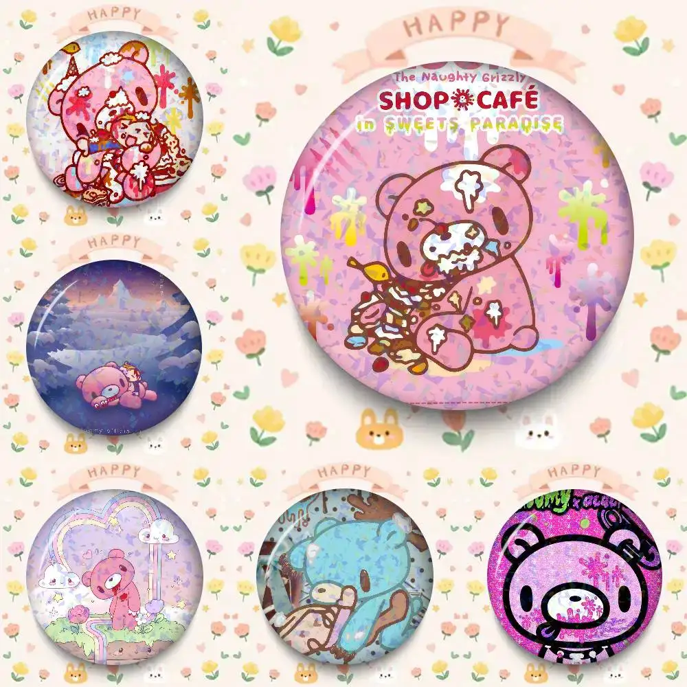 

Забавные значки и броши с персонажами аниме Gloomy Bear: милые мультяшные животные, интересные аксессуары для рюкзаков и одежды, отличный подарок