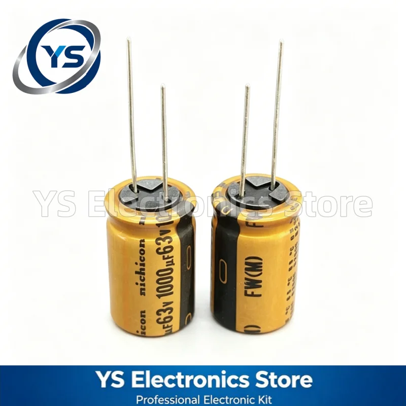 10-50pcs 63V1000UF NICHICON FW Series 16X25mm Hi-Fi Audio Electrolytic Capacitor UFW1J102MPD 1000UF63V 1000V 63UF Original NEW