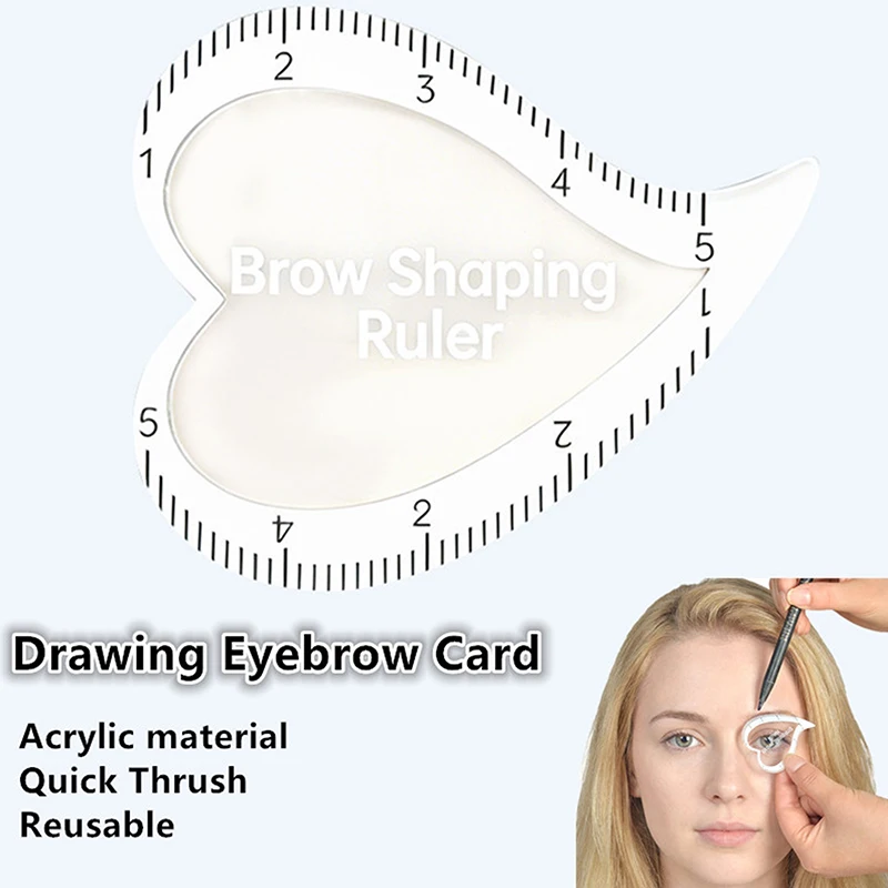 

1PCS Brow Mapping Ruler Eyebrow Shaping Ruler 1 Minute Fast Drawing Design Brow Easy Tool Microblading Permanent Makeup Stencils