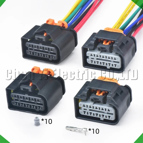 Conectores automotrices de 10 pines, enchufe de arnés de cables para faros de coche 1801600-1 1801600-2 para Peugeot 308 408 508 W23 Citroen C4L