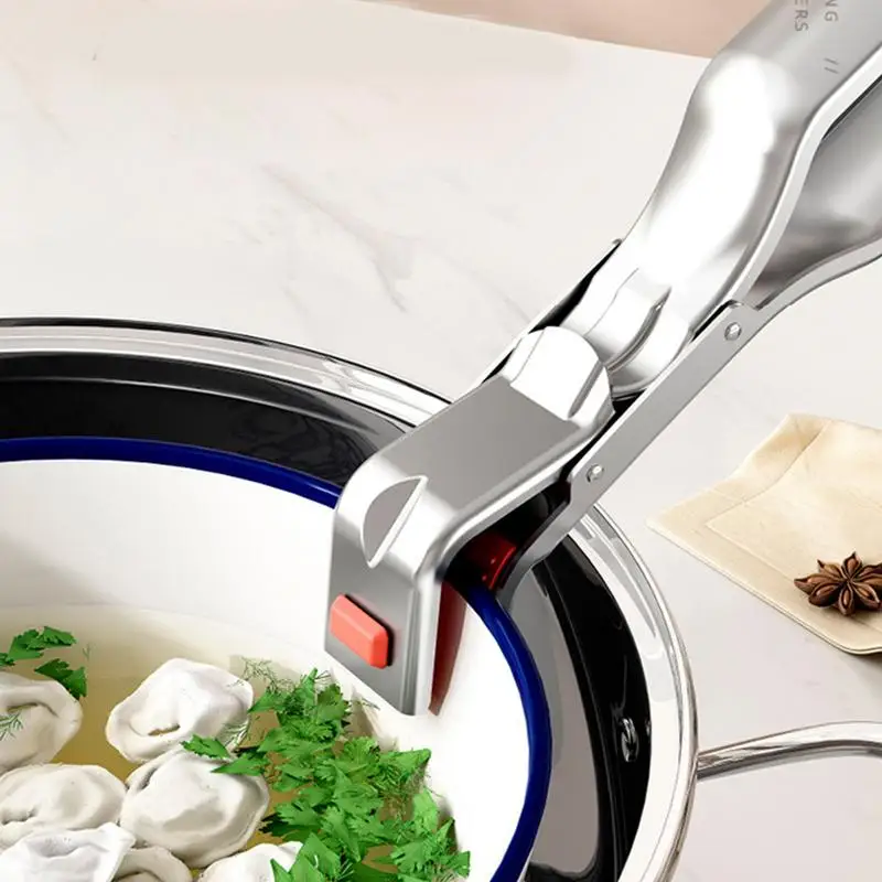 Hot Dish Plate Clip Anti-Scald Bowl Clip Gripper Ergonomic Handle Bowls Clamp Holder for Frying Pans Air Fryers Steamers Ovens