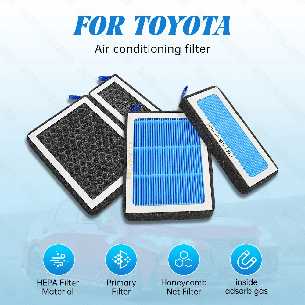 

1pcs For Toyota Avalon C-HR Camry Corolla Crown Highlander Venza RAV4 Car Air Filter Conditioner Replacement Kit Car Accessories