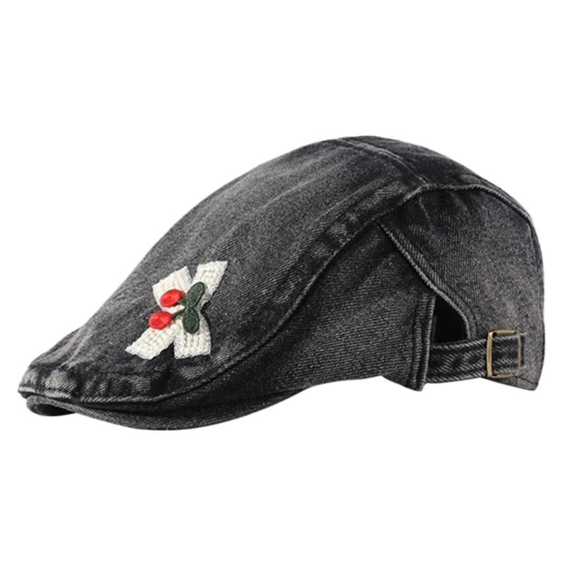340D Subculture Girls Casual Painter Hat for Street Photography Club Wear