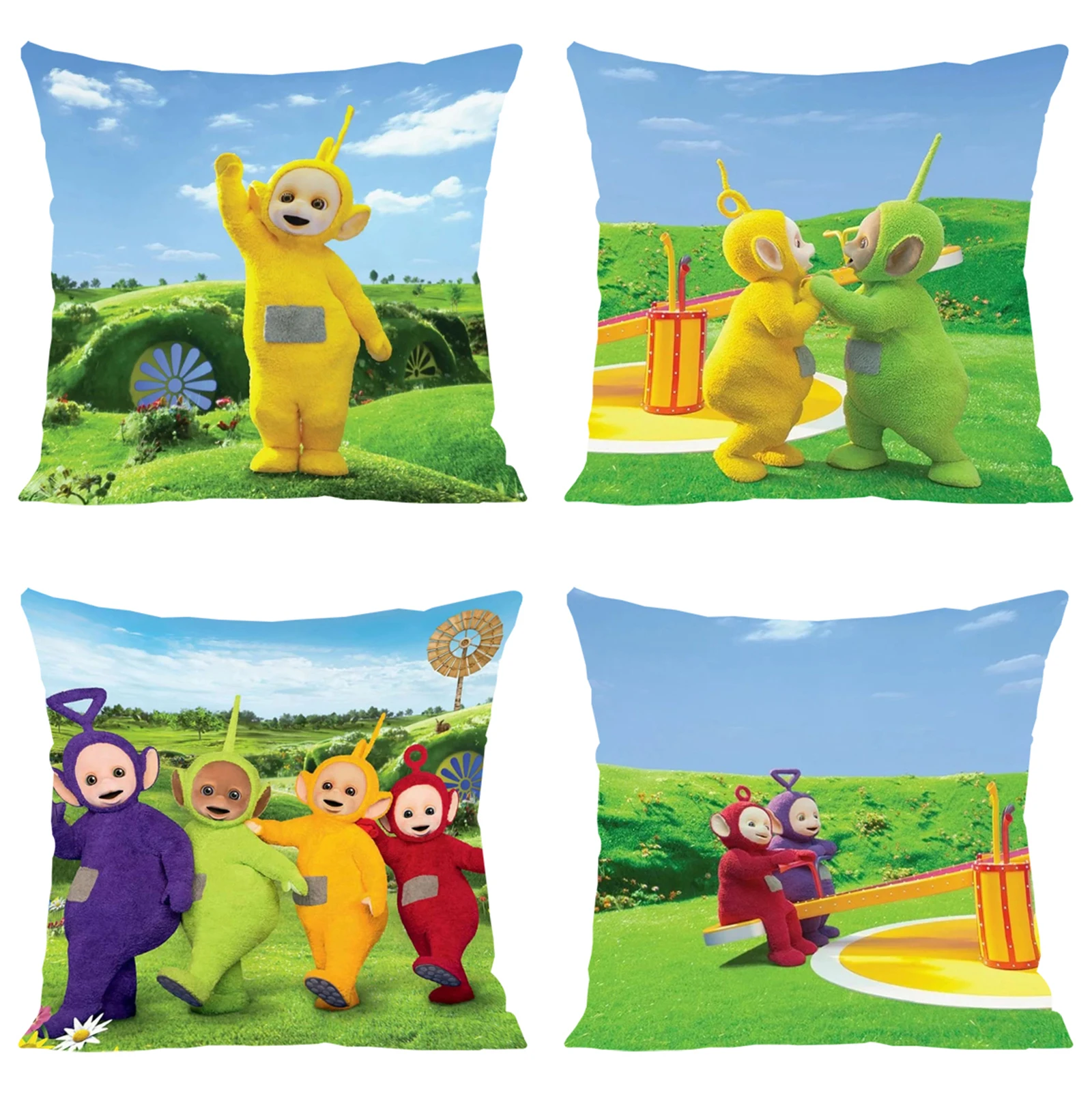 

Pillowcase 45*45 T-Teletubbiess Pillow Cases 45x45 Cushions Covers for Decorative Cushions Cushion Cover 50x50 Home Decoration