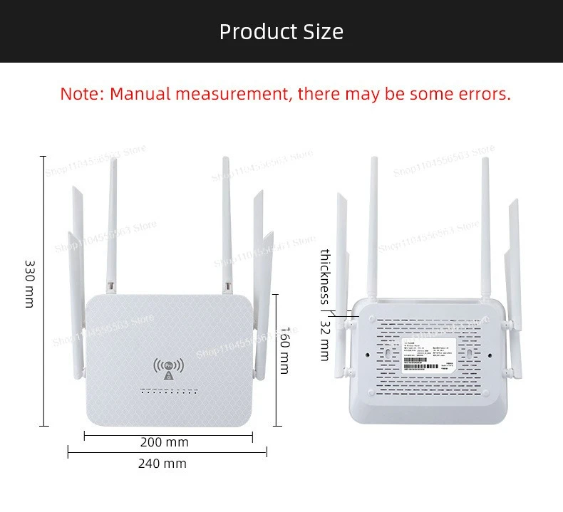 LT260 4G/5G WiFi Router, CAT6/12 1200M Replacement for B525/B818