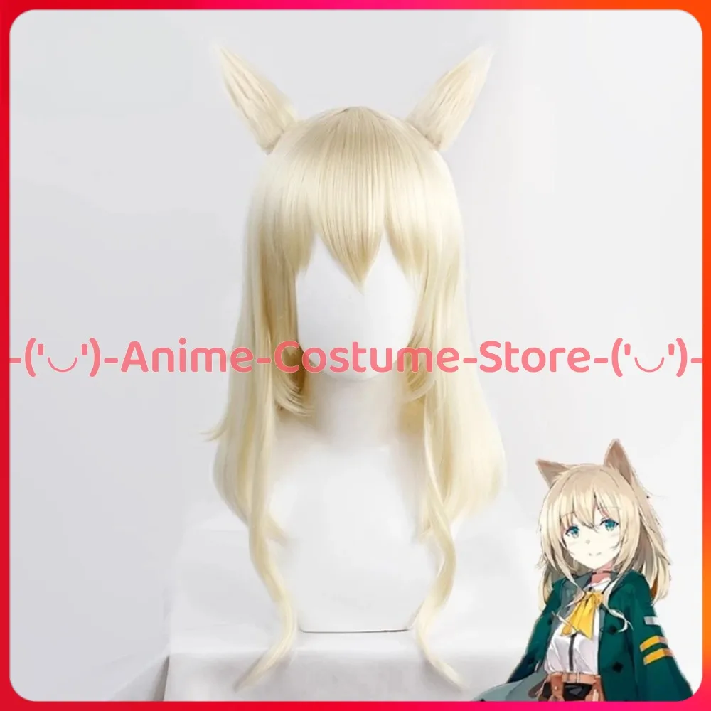

Arknights Podenco Cosplay Wig with Ears Anime Game Character Halloween Carnival Party Costume Wigs Heat Resistant Synthetic Hair