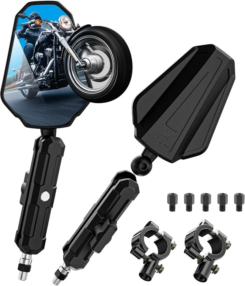 

2 шт. направленный шар, универсальное вращение, складное ADV, модернизированное зеркало заднего вида для внедорожного скутера