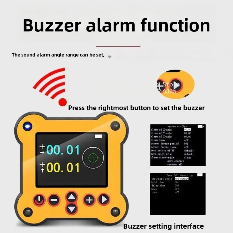 Inclinometer, electronic digital display level, two-center translation ruler, two-axis high-precision,  measuring instrument