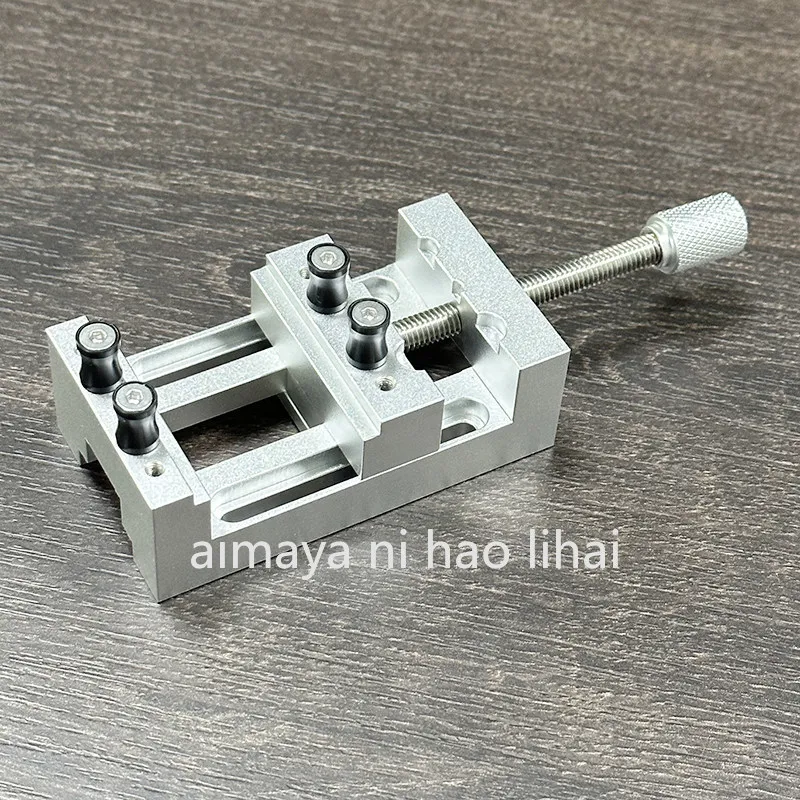 Miniature Precision Mini Table Vise Table Vise Flat Vise Clamp Olive Walnut Electric Grinding Clamp Bed