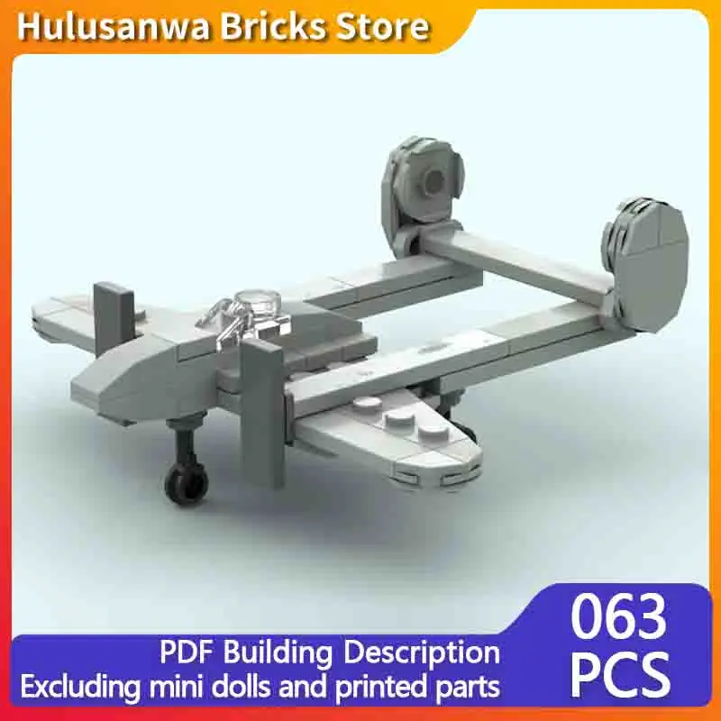 

P-38E Military Fighter Jets Model MOC Building Bricks War Equipment Modular Technology Gifts Holiday Assemble Children Toys