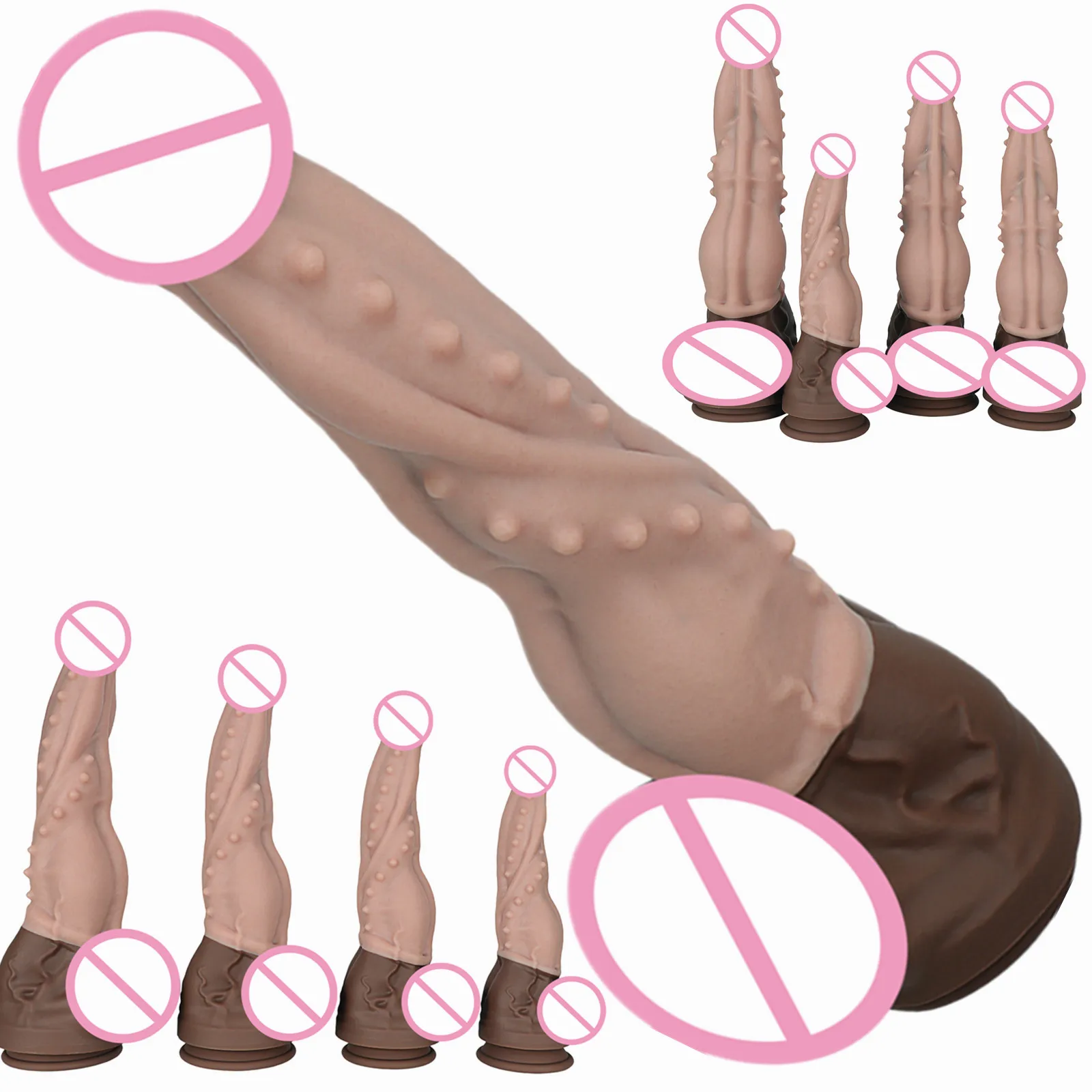 Silicone Oversized Horse Dicks penis Realistic Dildos Anal Toy Butt Plug Women's Vaginal Anal Stimulation Massage adult sex toys