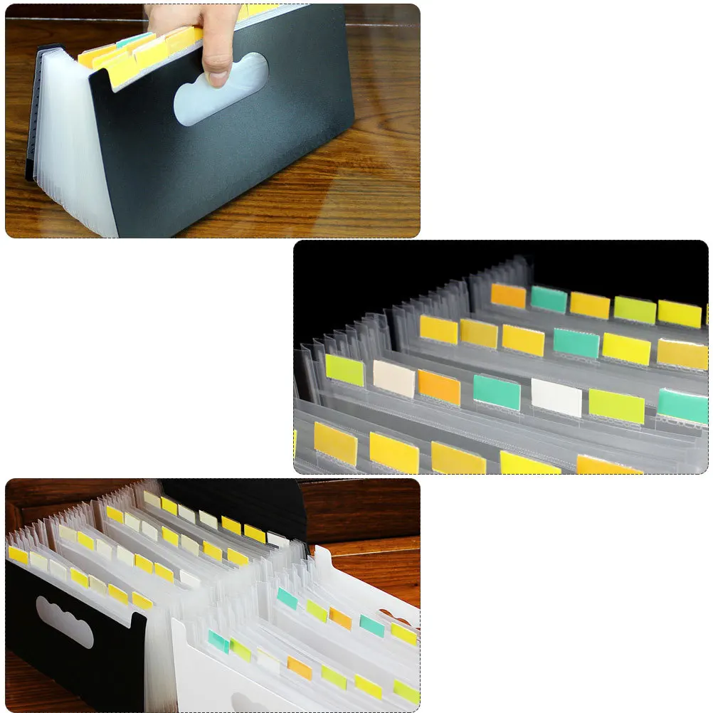 

Mini Accordion File Organizer A6 Waterproof Plastic Portable Document Folder For Home Office Small File Storage