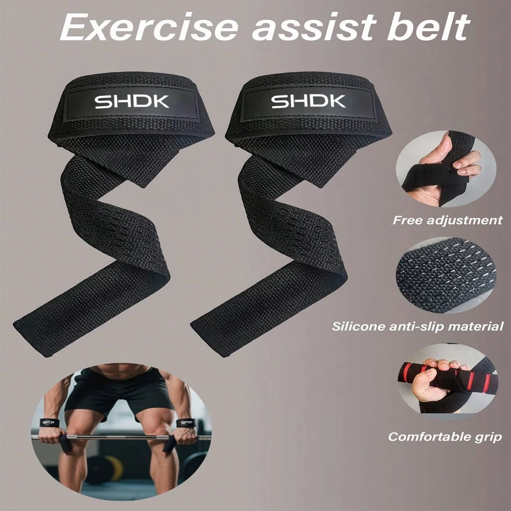 Der rutschfeste Silikon-Gewichthebergürtel ist für das Fitnessstudio geeignet und bietet Handgelenkstütze, ideal für Männer und Frauen. – Detail 7