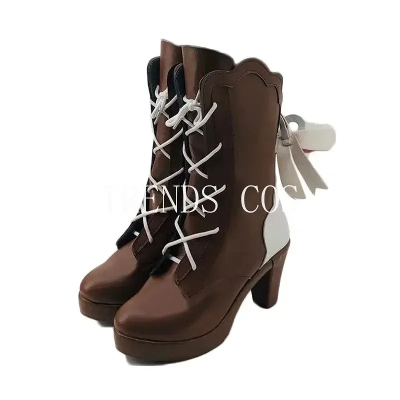 Kamisato Ayaka nova pele cosplay sapatos springbloom missive cosplay acessórios calçados (tamanho 35-45) (enviar em 5 dias)