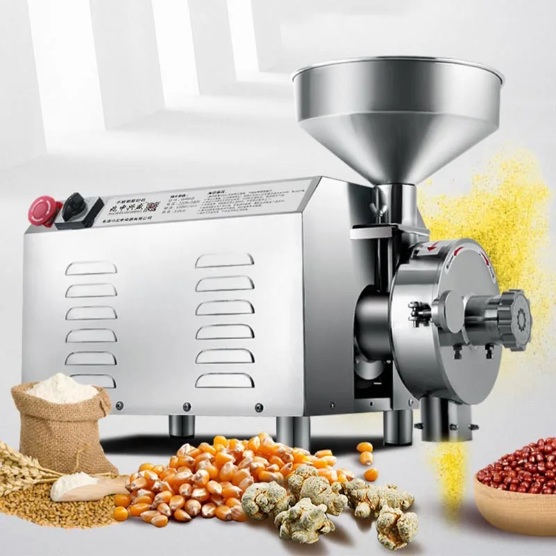 

Stainless Steel Grinding Machine Electric Coffee Bean Nut Spice Pulverizer Dry Grain Soybean Corn Grinder