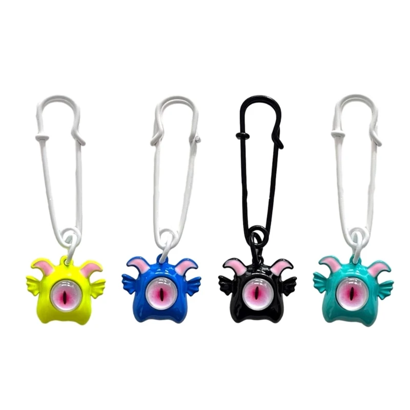 Colorful Phone Lanyard Devil Eye Wrist Strap One Eyed Demons Phone Chains Pin Keyring Portable Accessory for Women