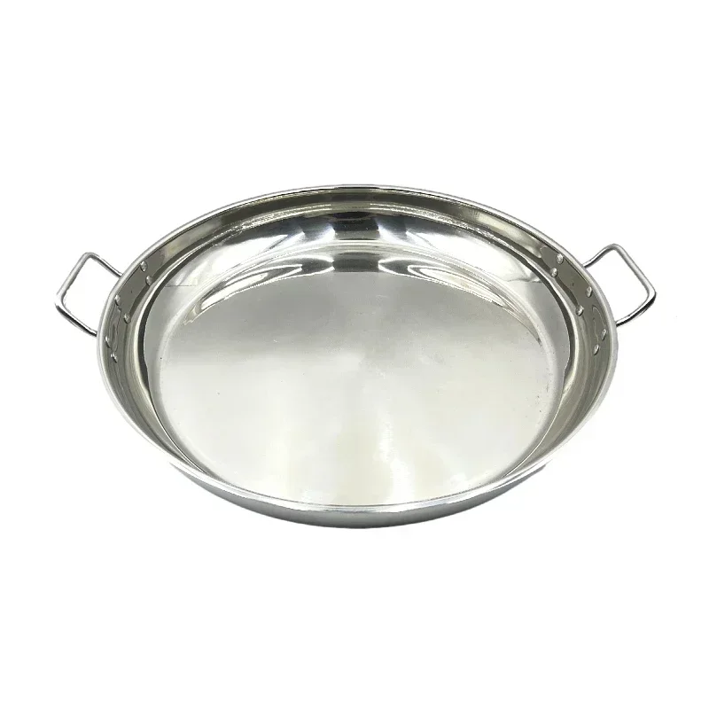 Best Selling Round Deep Thickened Steel Custom Pizza Frying Pan Restaurant Fry Pan With Handle